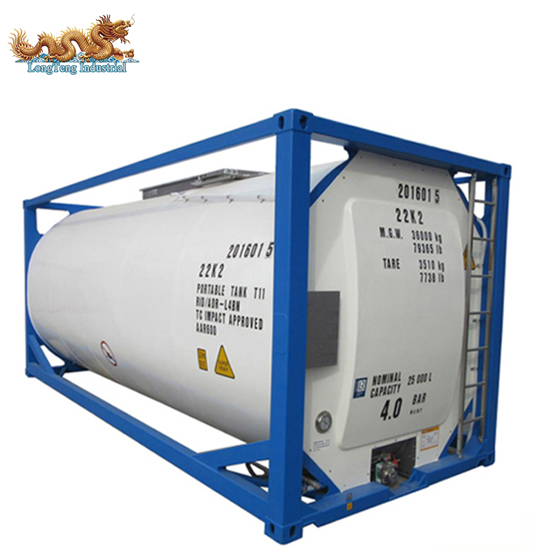 UN T11 Portable 26000 Liters 20ft ISO Tank Container