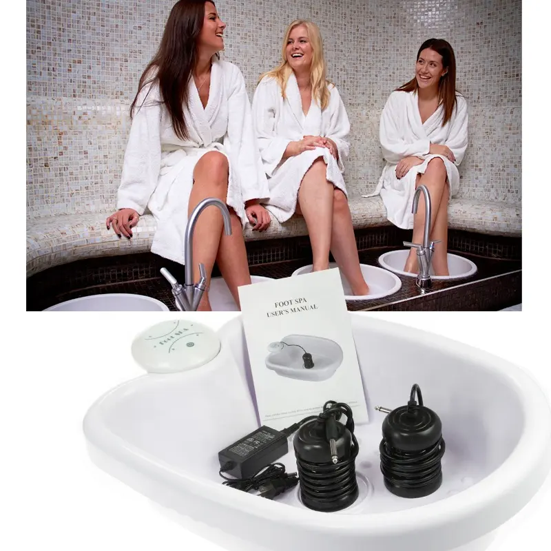 Negative Ionic Foot Bath Detox Machine with Basin Tub