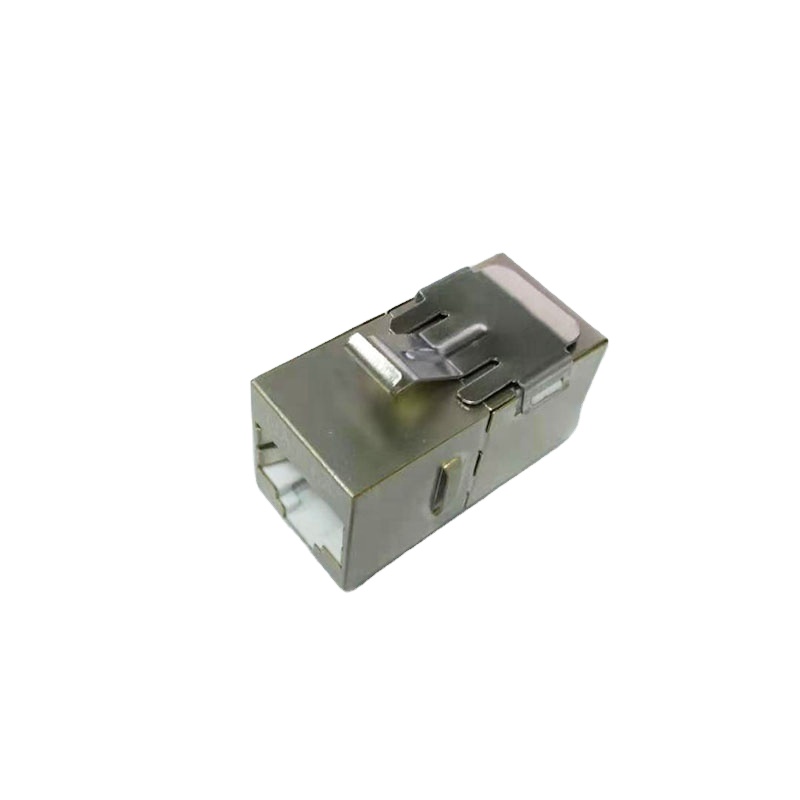 Сетевой отверстие Rj45 Cat6, разъем Keystone Cat6a с 90 градусами, неэкранированная модульная вилка UTP, патч-панель с 24 портами