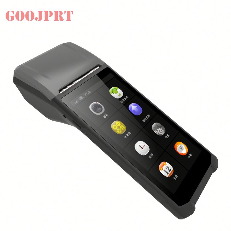 Сканер штрих-кода RAM 2 Гб + 16 ГБ, 2D android 8,1 pda, термопринтер, 5,5 дюймовый сенсорный экран, ручной POS-принтер