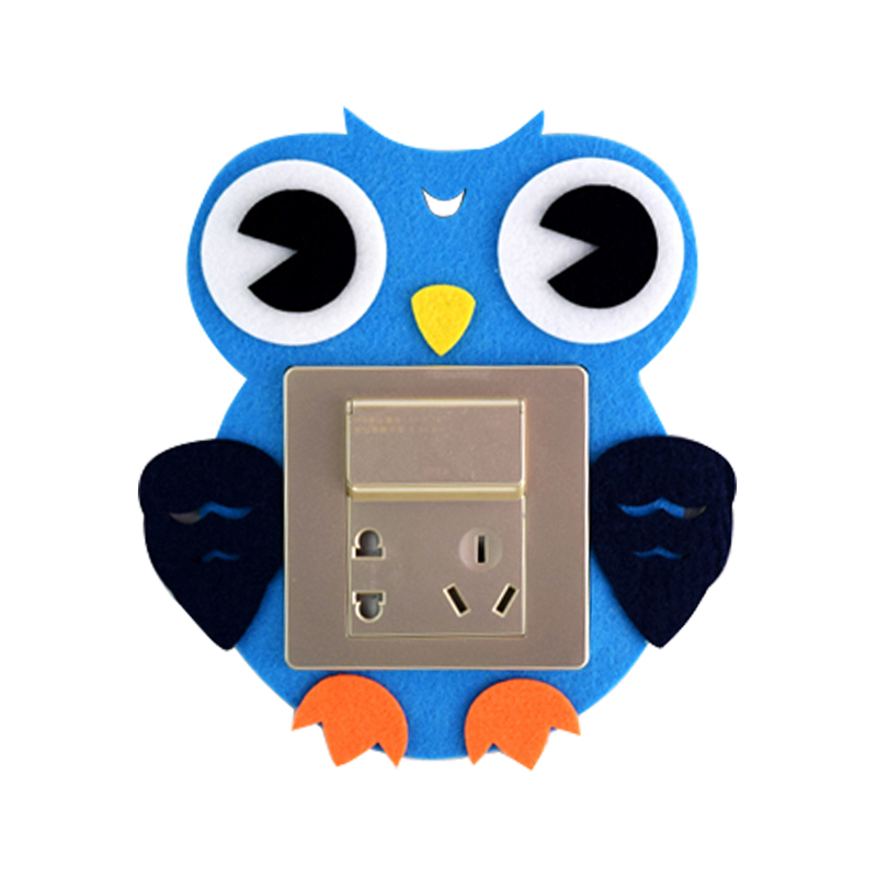 light switch wall funny sticker room cartoon room decoration felt switch cover sticker