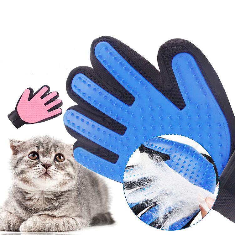 Wholesale Amazon Factory Cheap Soft Pet Hair Remover Gloves Brush Silicone Pet Grooming Gloves