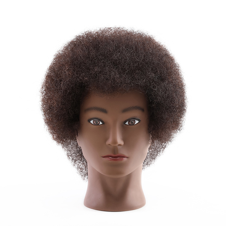 Wholesale HOT selling salon 22 inch afro human hair training mannequin head with Desktop support