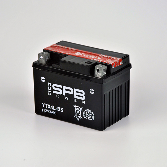 Высококачественная свинцово-кислотная батарея YTX4L-BS/12V3Ah, запчасти для мотоциклов без обслуживания