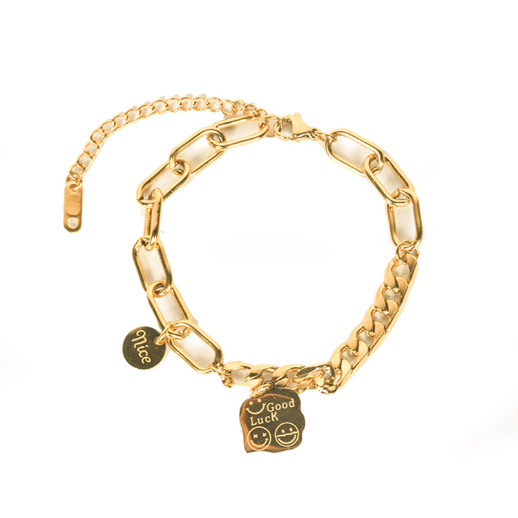 2021 New Hot fashion Products Women jewelry gold stainless steel bracelet