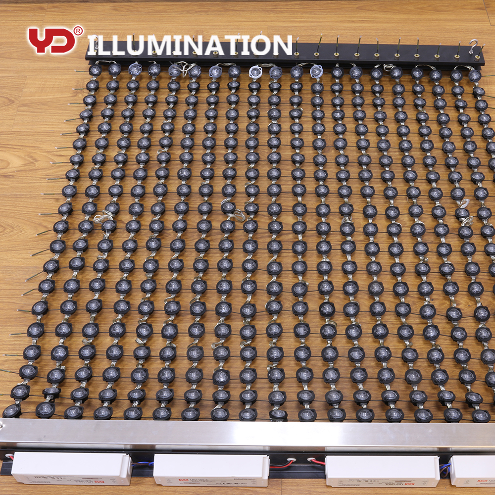 Rgb контроллер led pixel Водонепроницаемая гибкая светодиодная сетка для наружной светодиодной рекламы