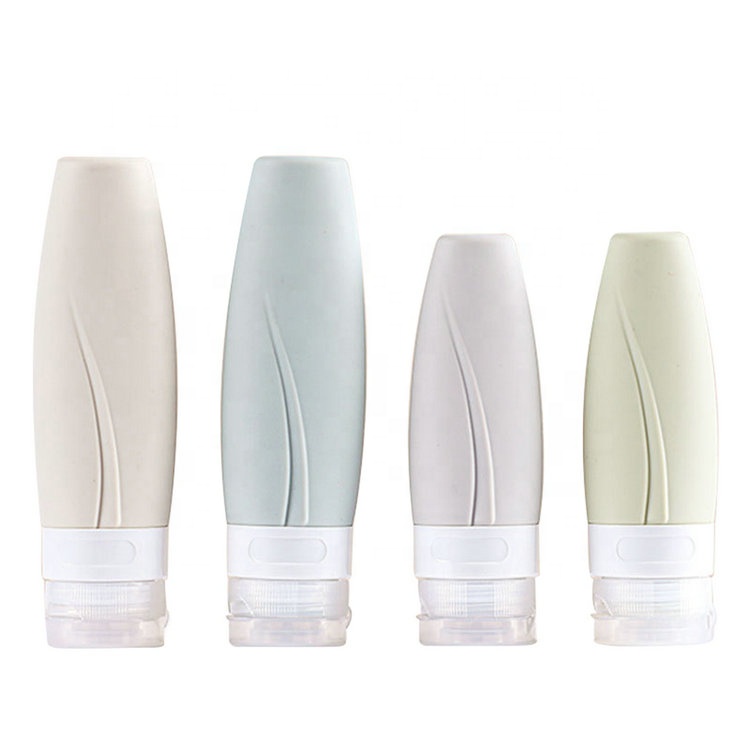 Wholesale 60ml 90ml Silicone Travel Bottles Tube Set For Toiletries Leak Proof Squeeze Travel Size Containers For Shampoo