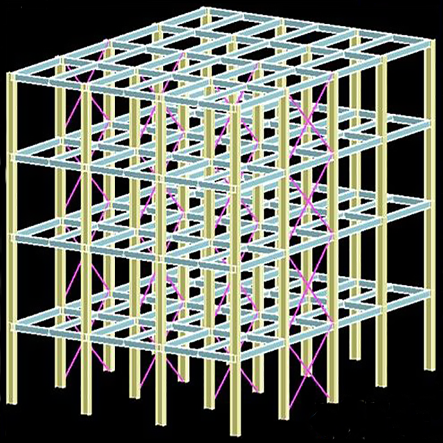 Low Cost Chinese Factory Easy Installation Space Frame Steel Structure Building