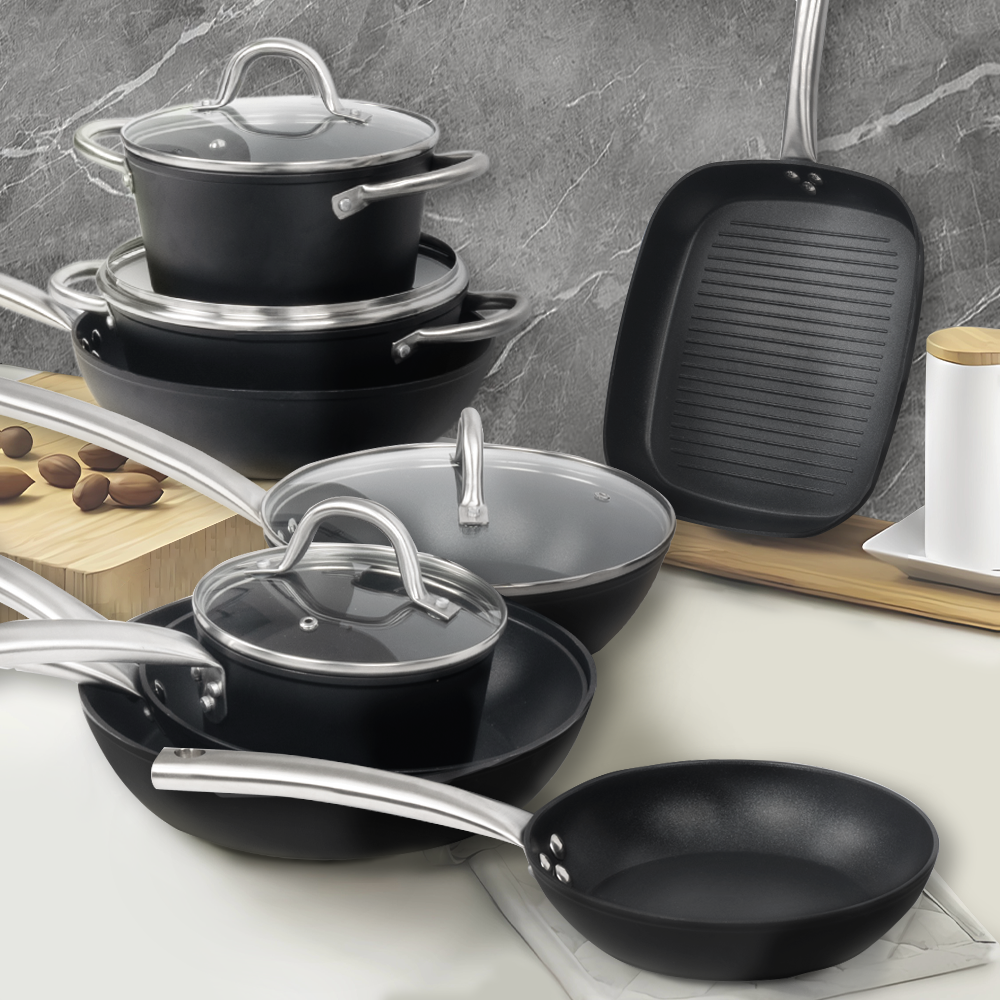 LINK LIFE 8-Inch 20cm Frying Pan S,Heavy-Gauge Aluminum Pots And Pans With Reinforced Nonstick Coating, Oven And Dishwasher Safe