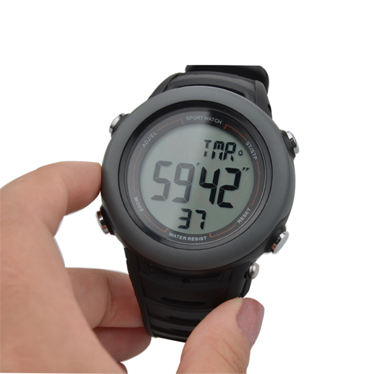 High quality 1/100 precision digital water proof stopwatch sports with colorful backlight timer
