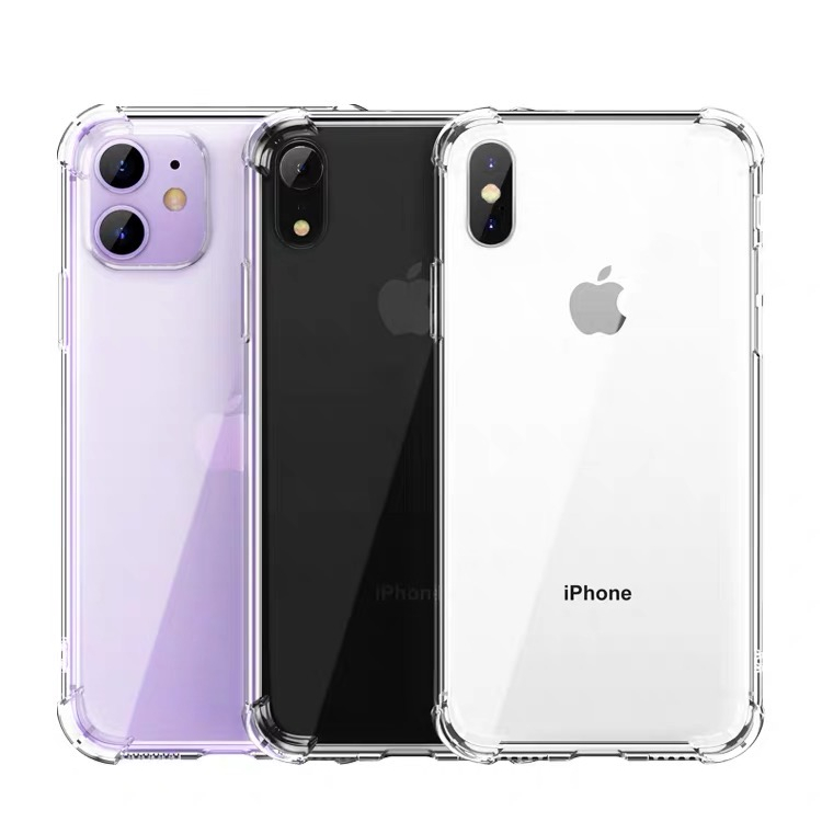 Защитный Мягкий Прозрачный чехол для iPhone 12 11 Pro Max XR XS 8 7 6 Plus