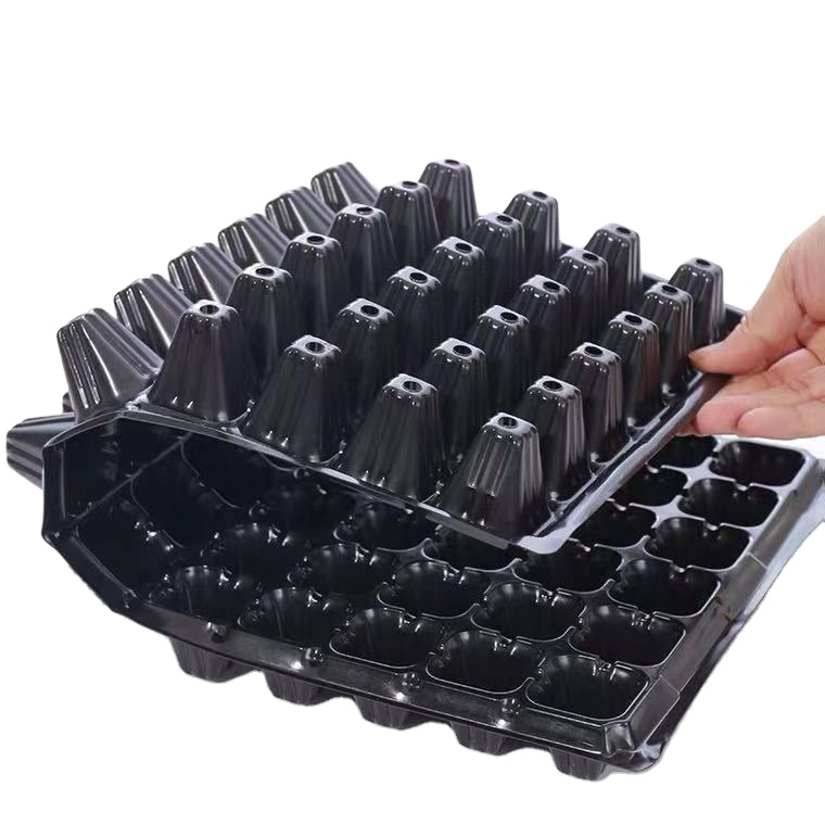 Plastic seedling nursery tray garden seed plants wholesale durable hydroponic tray