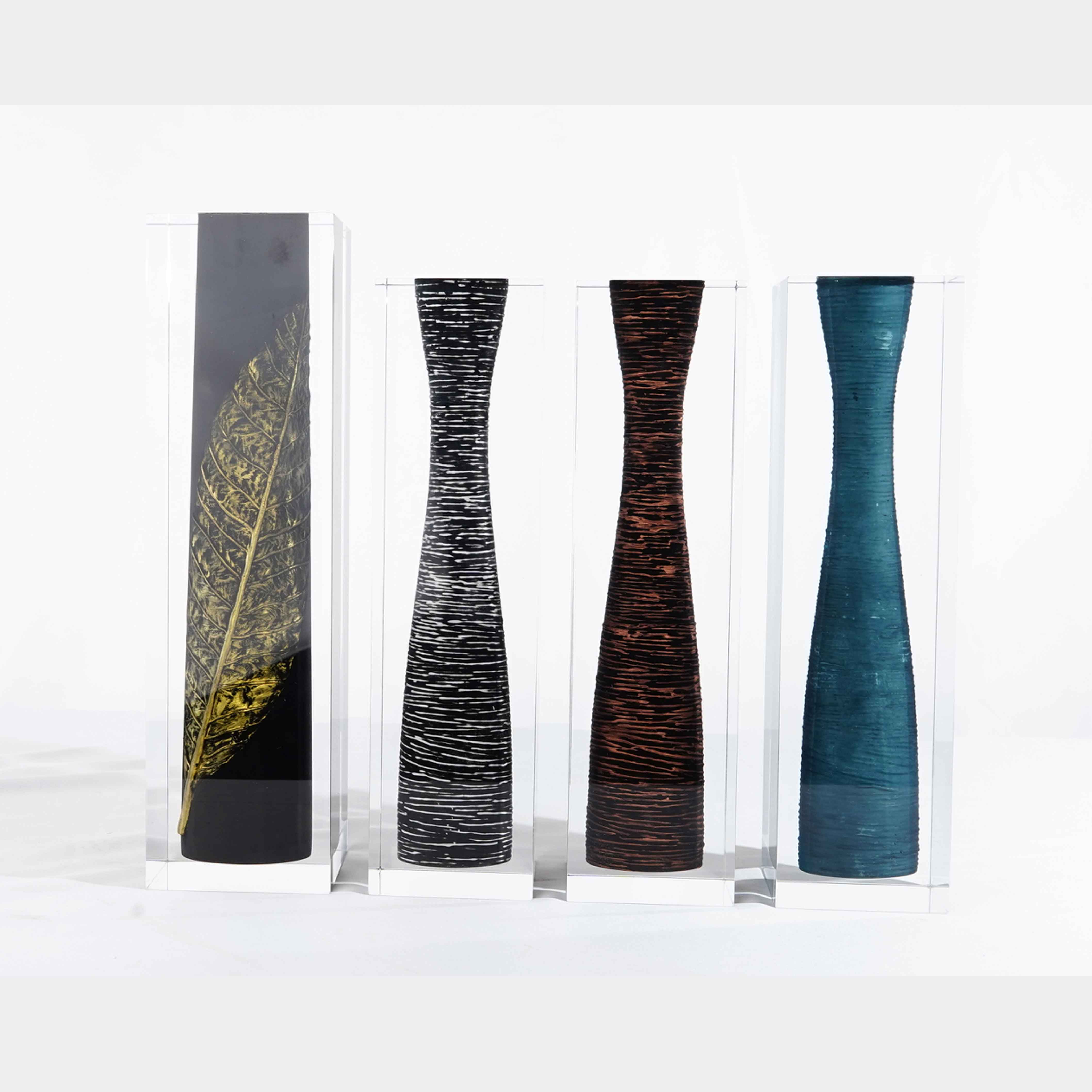 Luxury Wedding Parties Home Table flower Crystal ins Acrylic resin colorful rose flower vase