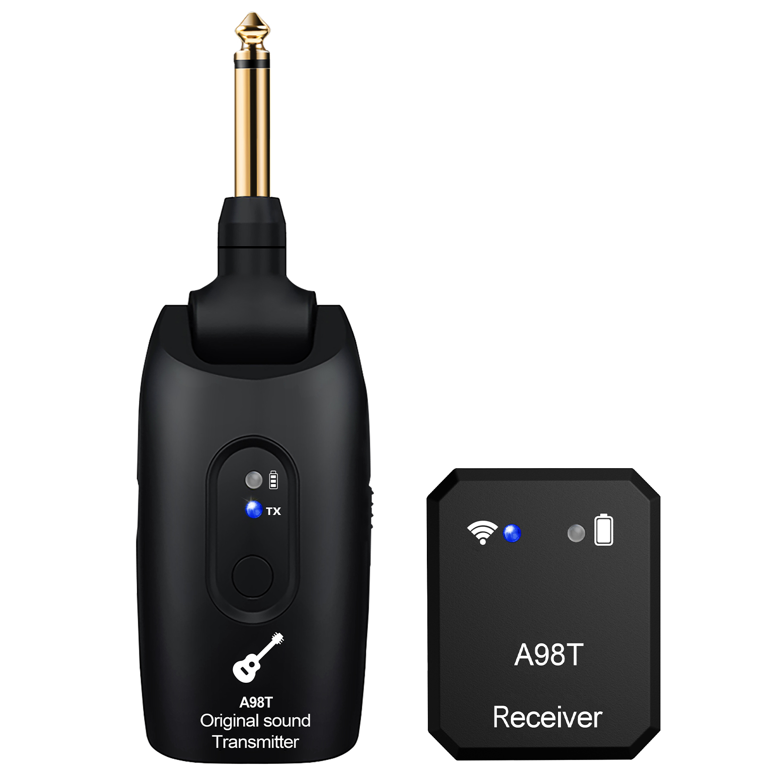 A98T Rechargeable Portable Wireless In-Ear Monitor System Music Audio Live Broadcast Performance Musical Instruments Accessories
