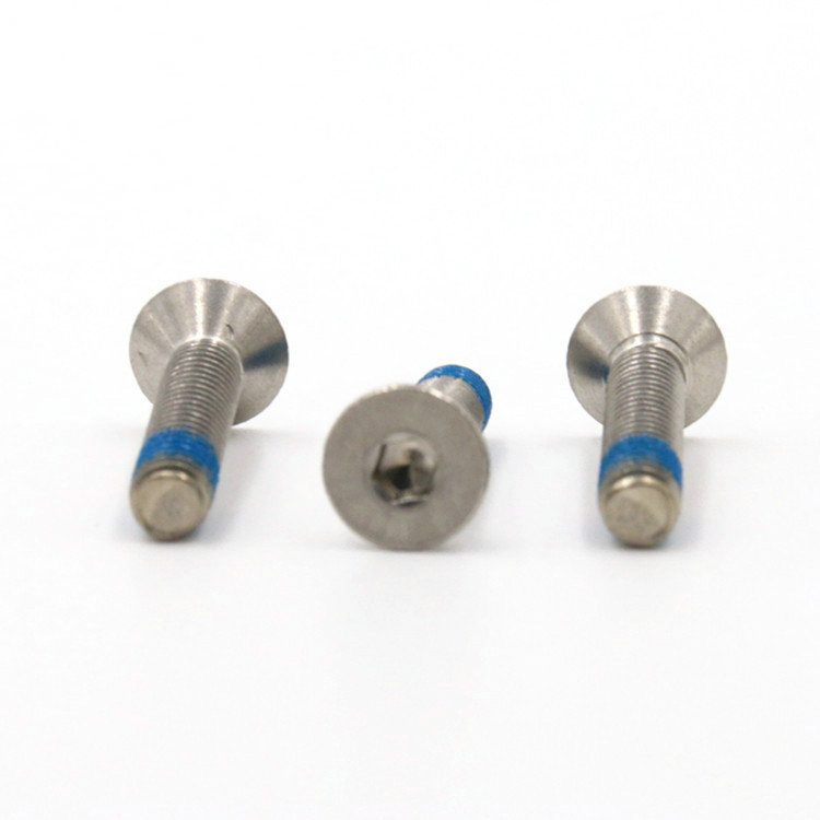 M2 hex socket countersunk flat head screws with nylon patch