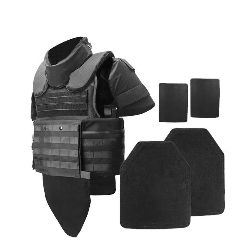 Full body protection jacket aramid uhmwpe jacket with shoulder arm sides groin neck protection