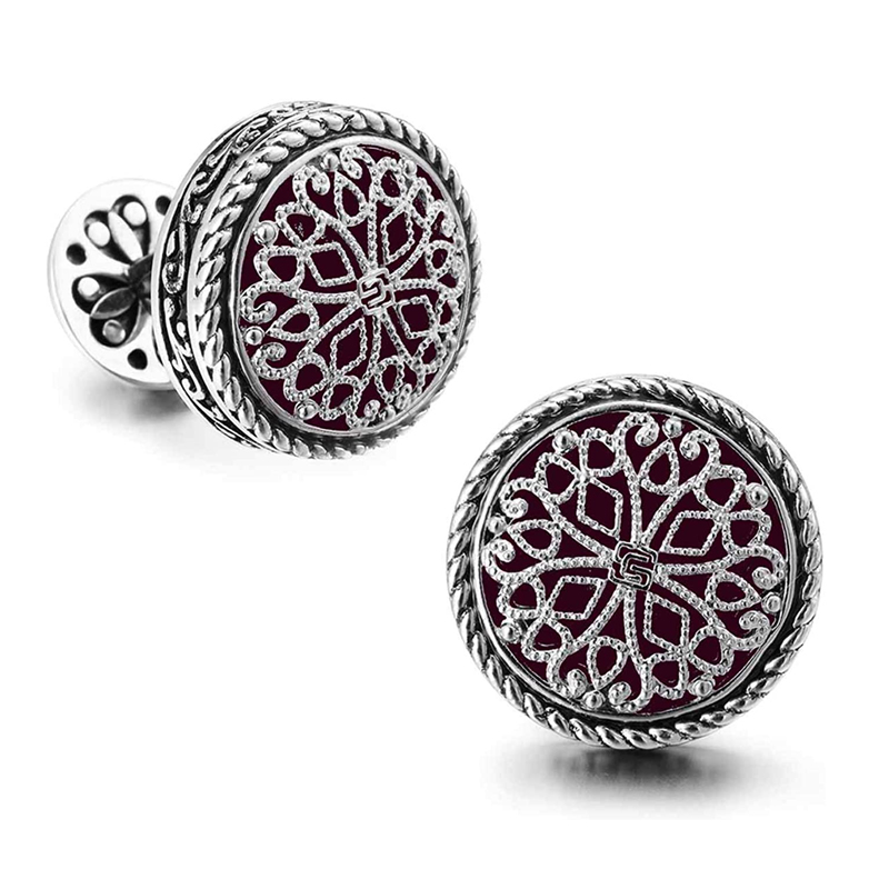 Custom Newest Men's Metal Gold Silver Plating Cufflink For Man