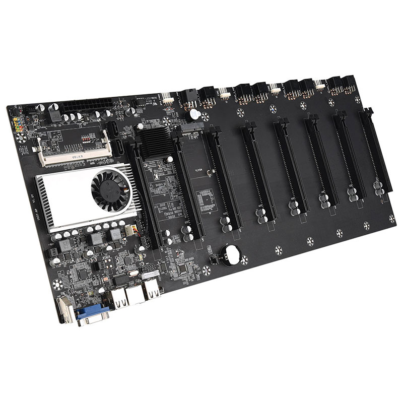 Резервная материнская плата для майнинга 8 GPU, поддержка криптовалюминесцентного майнинга 1066/1333/1600MHz
