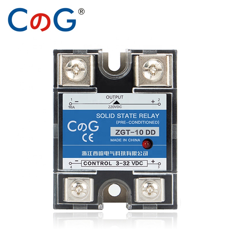 CG SSR-10DD 25DD 40DD SSR Однофазный DC управления переменного тока теплоотвод 3-32VDC для 5-220VDC 10A 25A 40A DD твердотельное реле