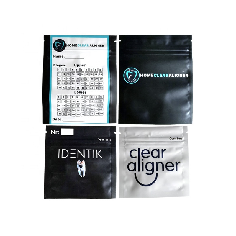 Digital Print Plastic Bag Dental Floss Picks Teeth Toothpicks Stick Packaging Bags Pouch Aligner Packaging