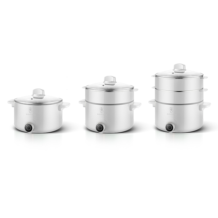 Home use multi-layer portable multifunctional stainless steel electric food steamers