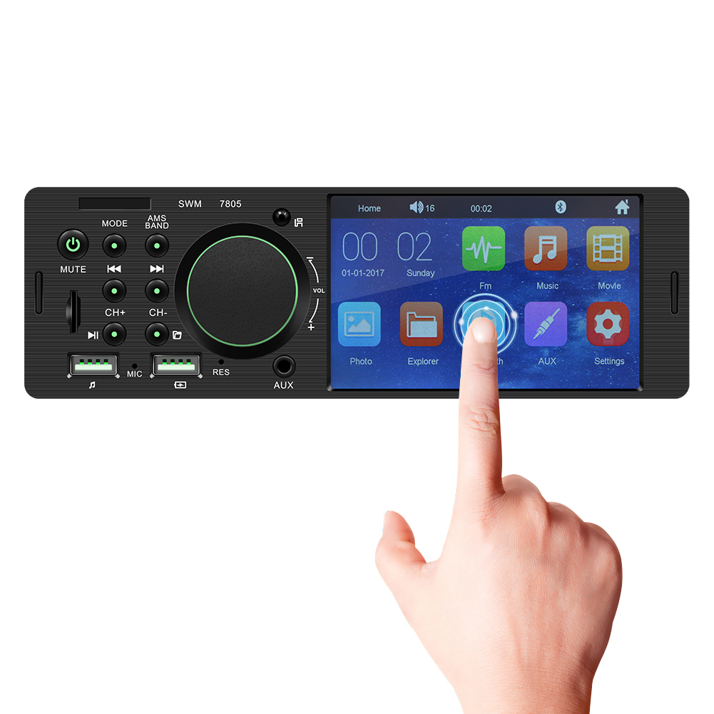 4.1 Inch wince mp3 music rear camera video USB radio rear camera TF AUX HD touch screen mp5 car stereo player with bluetooth