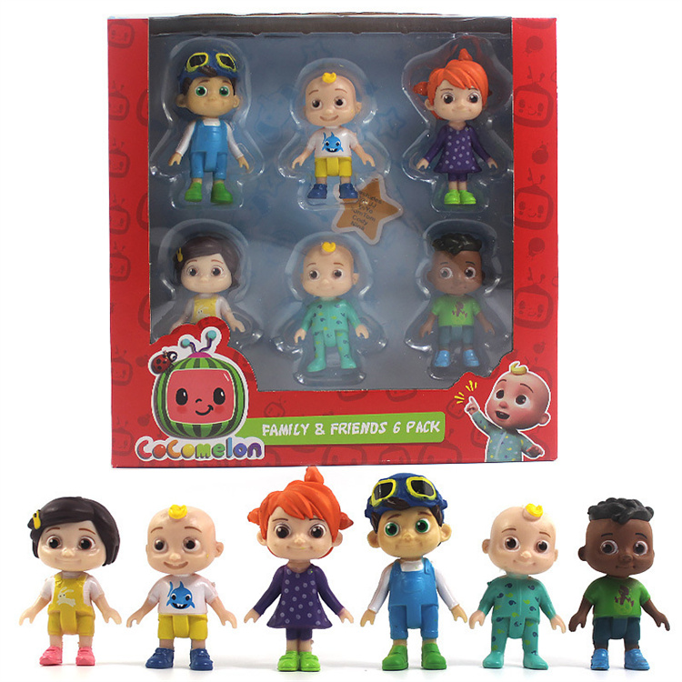 Factory wholesale Mini Figures cocomelon Hot selling cocomelon PVC Action Figure 6pcs set cocomelon Toy