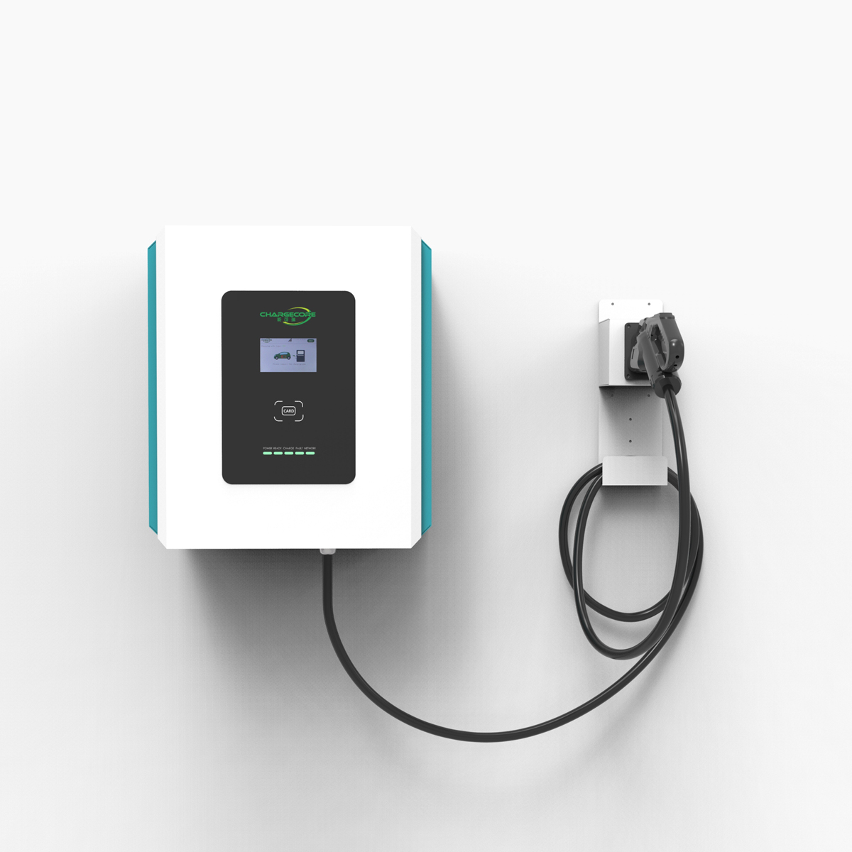 Настенное зарядное устройство 15 кВт EVCC DC wallbox с RFID-картой, производители зарядных станций chademo