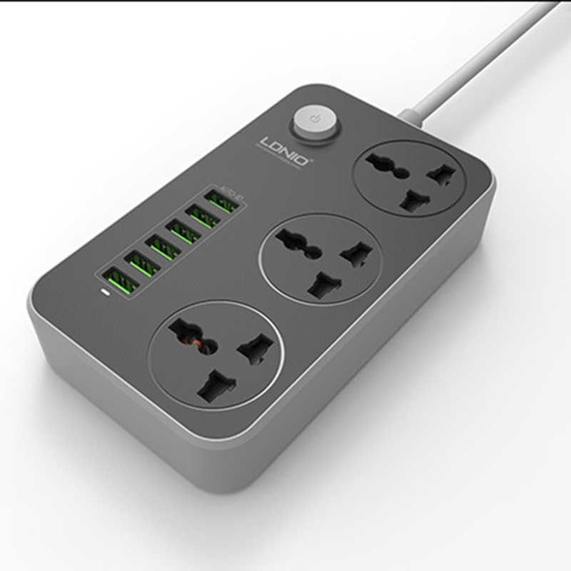 USB свинцовый шнур-Удлинитель сетевой фильтр, 6 мульти штекер зарядного устройства доска полоски на выходе