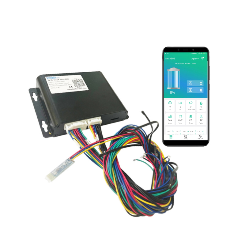 Heltec BMS Smart relay bms 4s 100a BLE New relay design best quality engineering vehicle solar energy storage battery system
