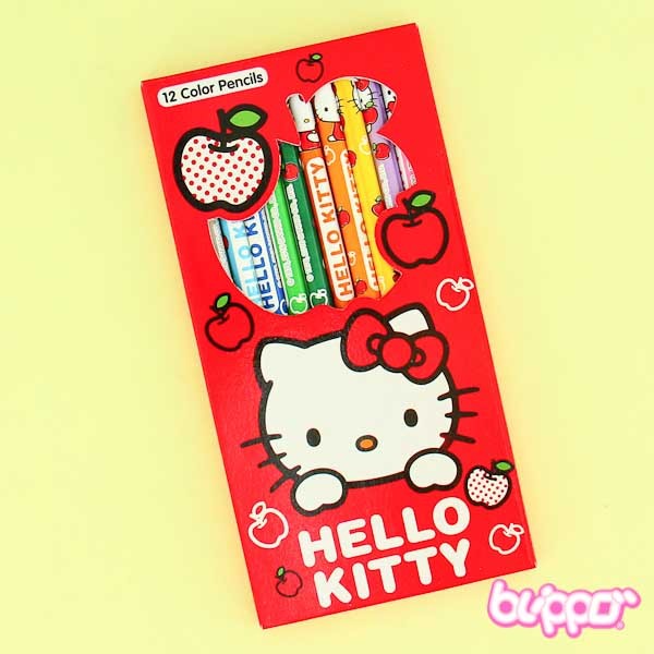12 цветных карандашей Hello Kitty для рекламы-длинные