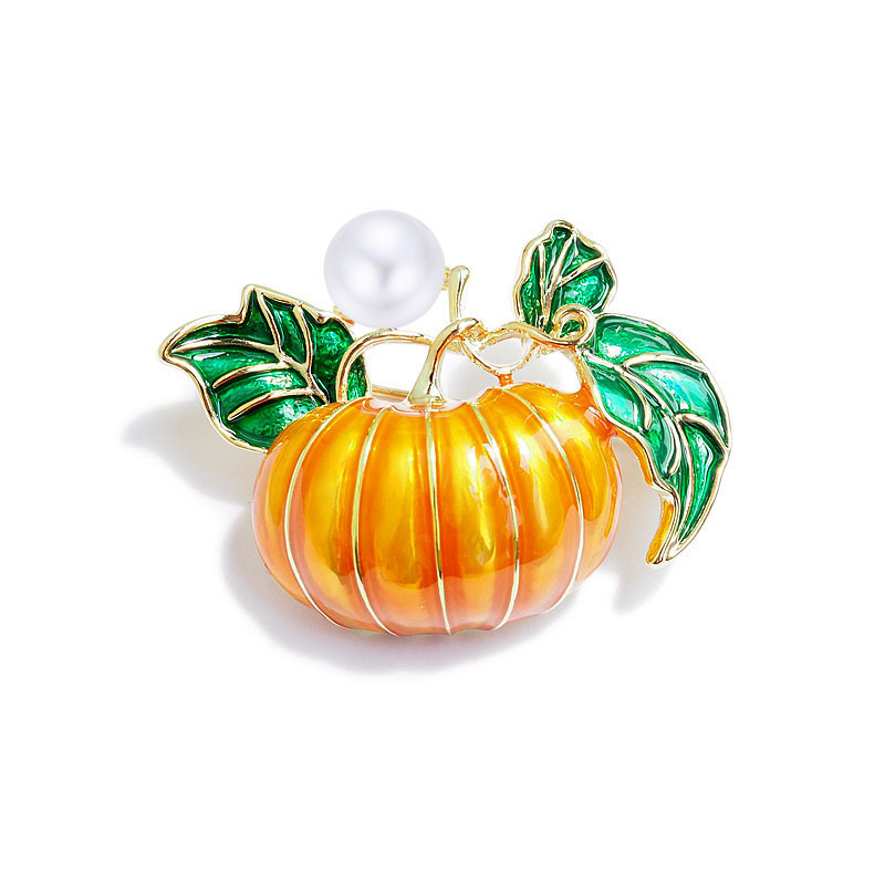 Newest Creativity Pumpkin Brooch With Preal Pumpkin Brooch For Women Halloween Pins And Brooches Gift