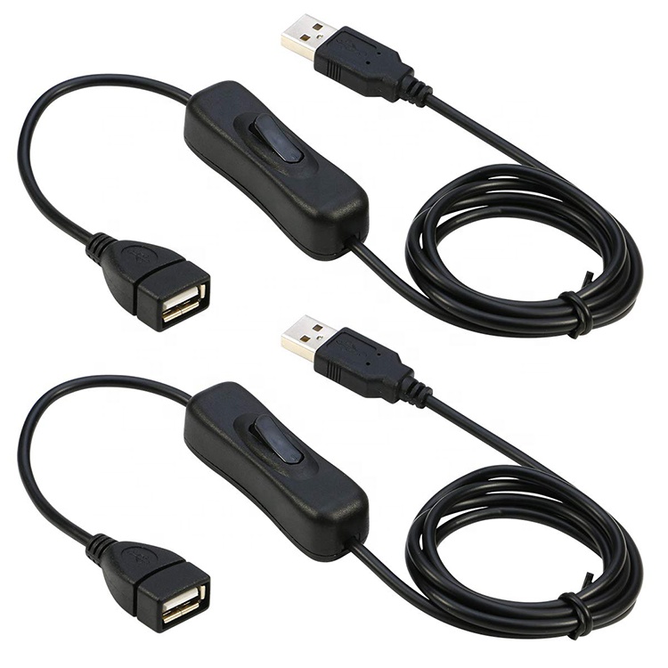 Удлинительный кабель USB с переключателем ВКЛ./ВЫКЛ. Поддержка usb-кабеля (передачи данных и питания) для usb-гарнитуры, светодиодной ленты