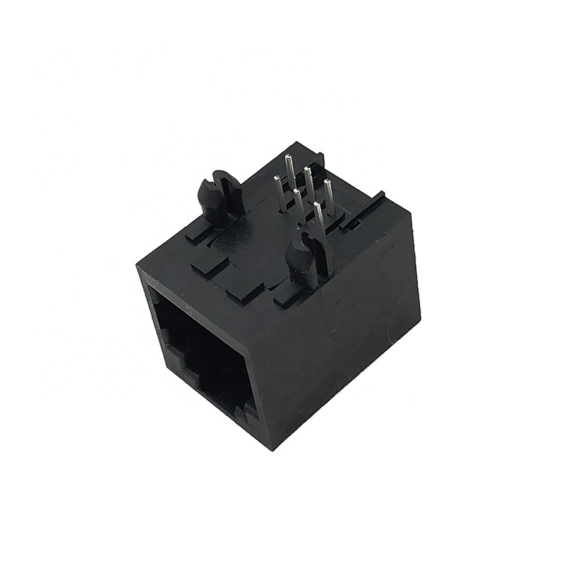 Модульный разъем 5521-A, RJ25, RJ14, RJ11, RJ12, телефонный кабель, розетка с боковым входом DIP, прямоугольный разъем 6P6C, L = 16,51 мм
