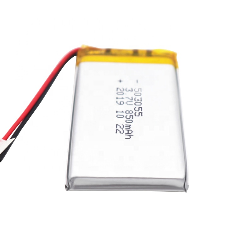 CB IEC Approved 503055 rechargeable li ion battery 3.7v 850mAh lithium polymer battery
