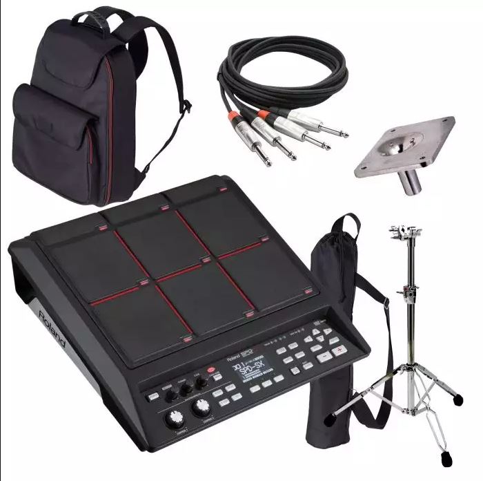 ПОЛНЫЙ НОВЫЙ НАБОР ROLAND SPD-SX Пусковая площадка Барабанный перкуссионный сэмплер с подставкой для пэда Другие Музыкальные инструменты и аксессуары
