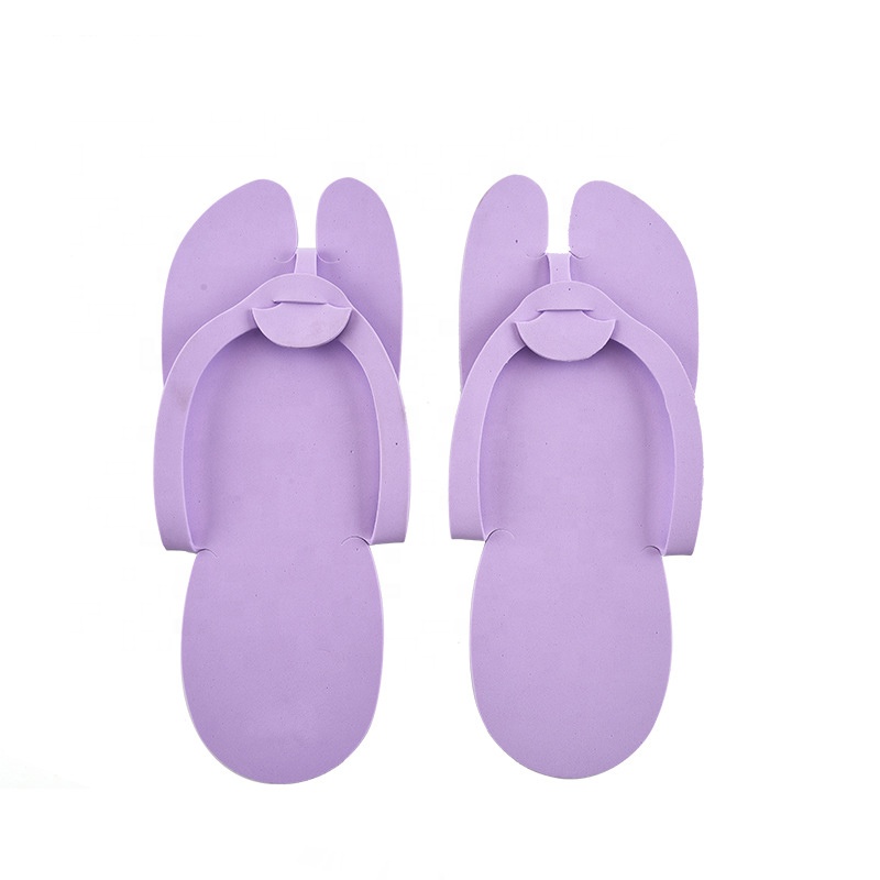 New design custome EVA plastic portable travel salon spa hotel disposable slippers pedicure