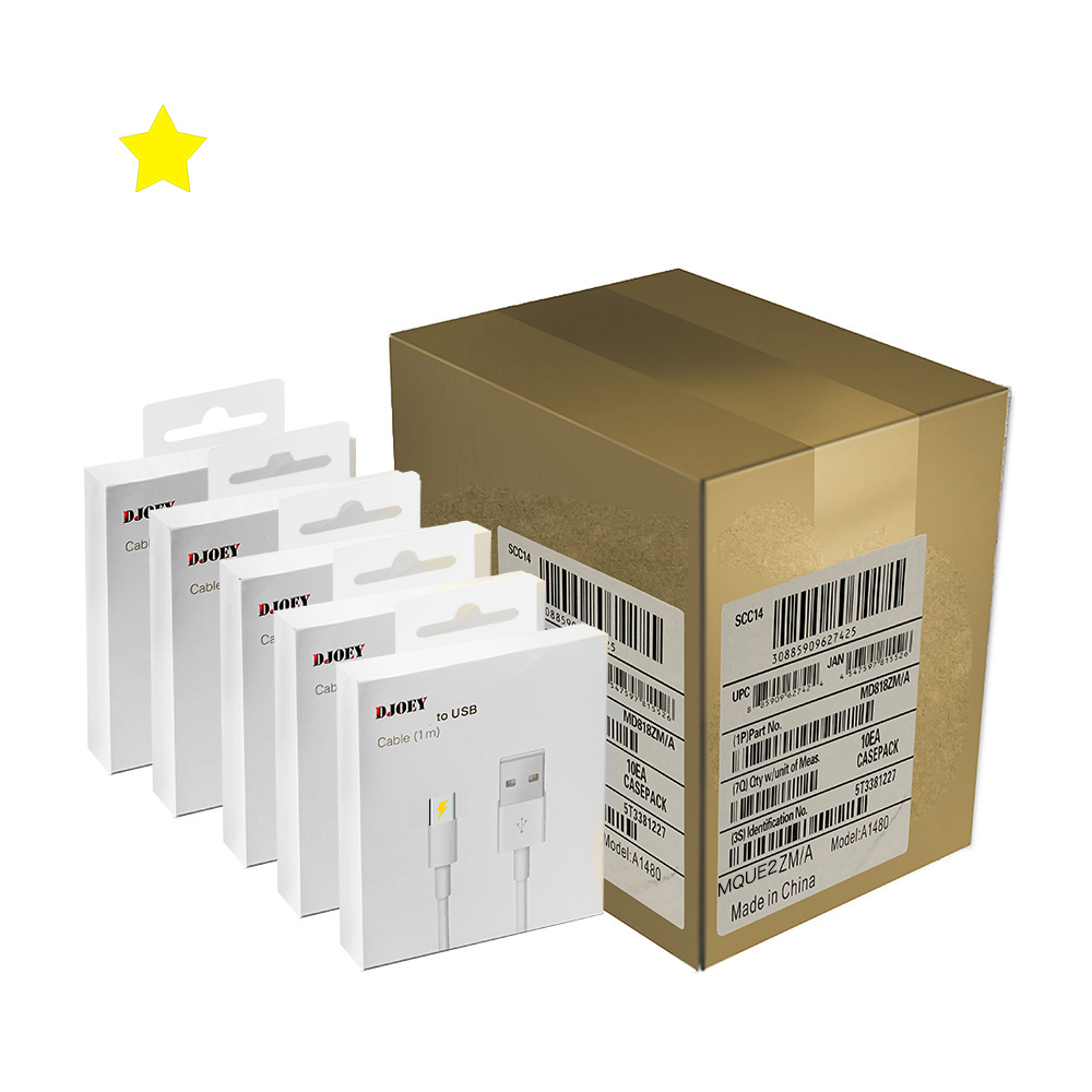 Оригинальный кабель A1480 foxcoon для apple E75 chip A1480 MD818, 1 м, с коробкой, usb-кабель для iPhone xs xr Max, для iPad