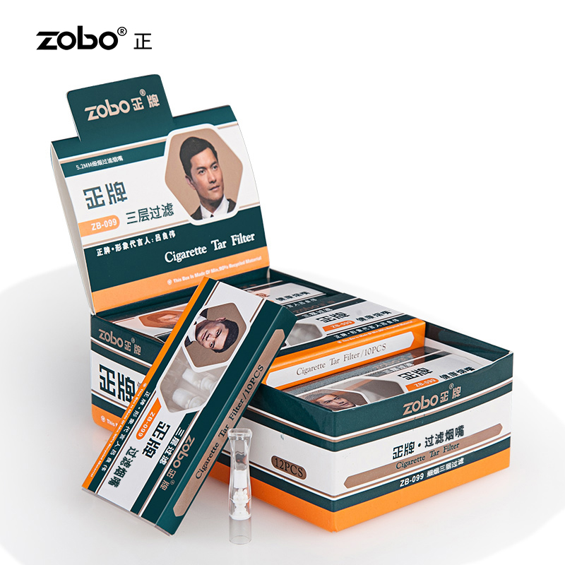 Одноразовые пластиковые фильтры для курения ZOBO, держатель для сигарет, инструменты для курения, Подарочная коробка для здорового курения с логотипом от производителя