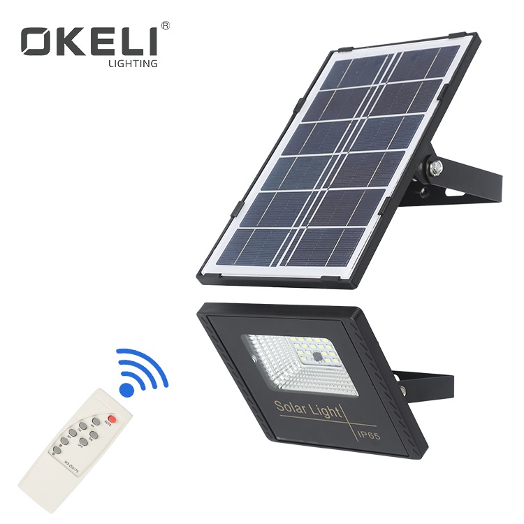 OKELI, высокая яркость, водонепроницаемый IP66, алюминий, 10 Вт, наружный сад, стадион, Солнечный светодиодный прожектор
