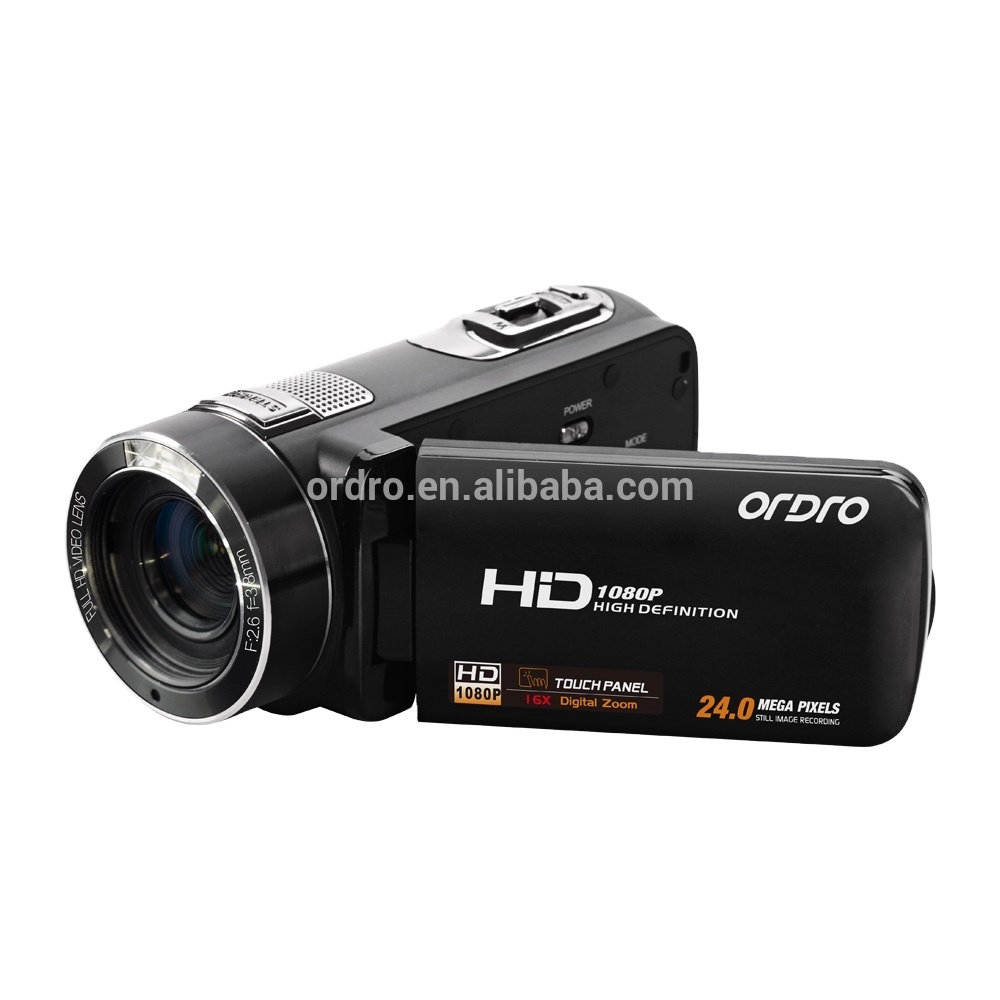 ORDRO Full HD 1080P 30fps 16X Цифровая видеокамера HD цифровая камера с поддержкой телеобъектива