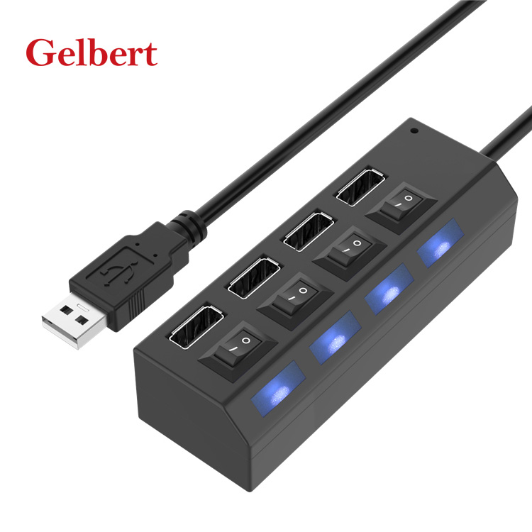 Завод Горячая продажа дешевый трехколесный велосипед несколько 4 порта USB 2,0 концентратор со светодиодным индикатором индивидуально переключается для компьютера/ноутбука