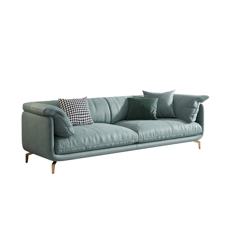 Brand New Design Technical Cloth Fabric Fluffy Down Soft And Comfortable Furniture Sectionals Corner Living Room Sofas