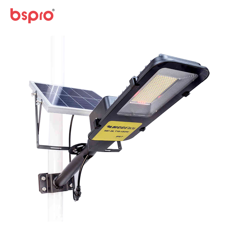 Bspro 150 Вт новый дизайн Ip65 Водонепроницаемый светодиодный фонарь солнечное уличное освещение с датчиком