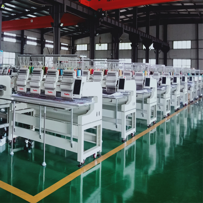 Hot sale 3 Heads Embroidery Machine Computer for T shirt logo label Embroidery Machine for small business