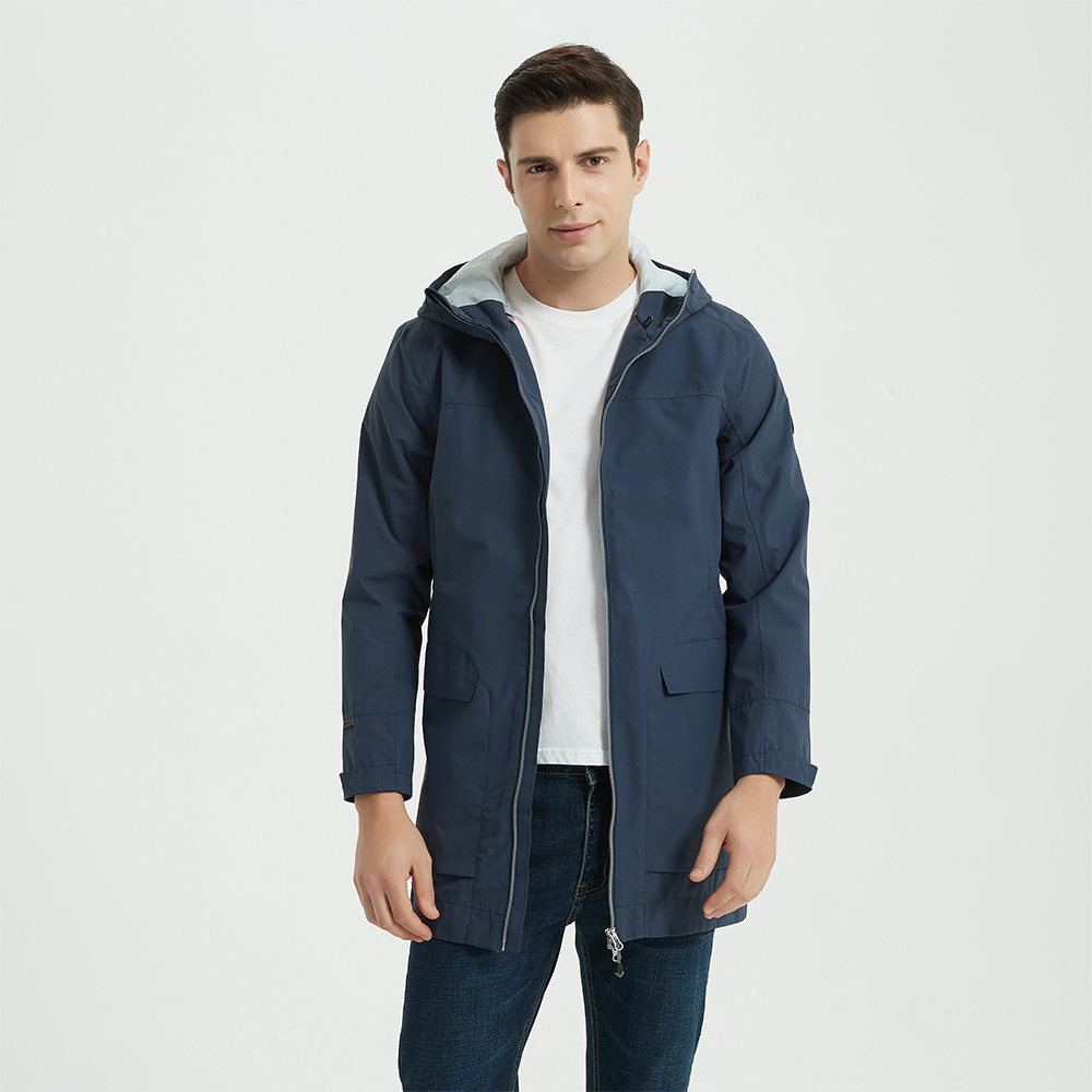 Functional Hiking Wear Waterproof Outdoor Windbreaker Coat With Zipper Men's Hooded Jackets