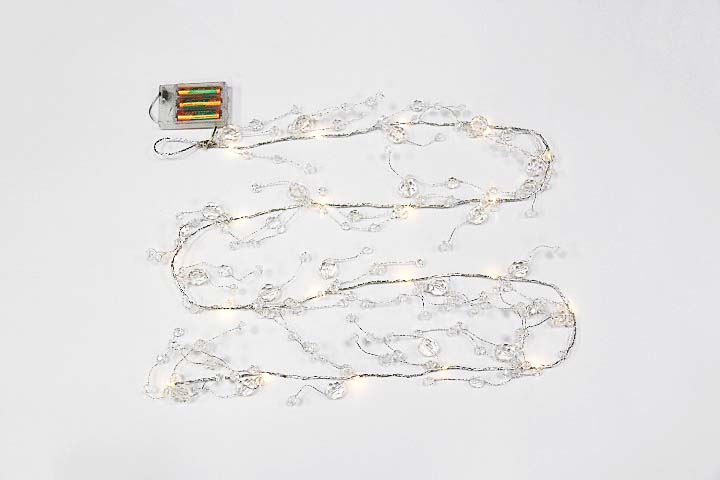 190CM Wedding Decoration Acrylic Bead Garland Indoor Party Lighting Plastic Bead Garland Decorative Christmas Tree Decoration