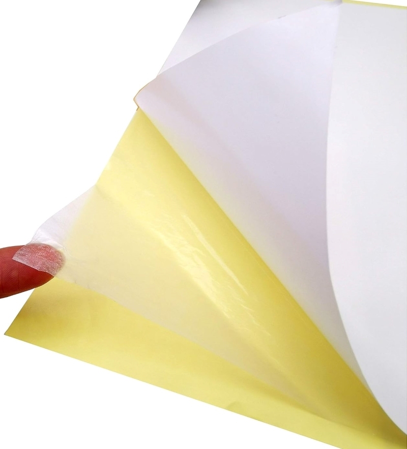 Clear Double Sided Adhesive Tape Sheets,Super Strong Sticky Tape,DIY Art/Craft/Home Decorative Tape with White/Yellow Liner,