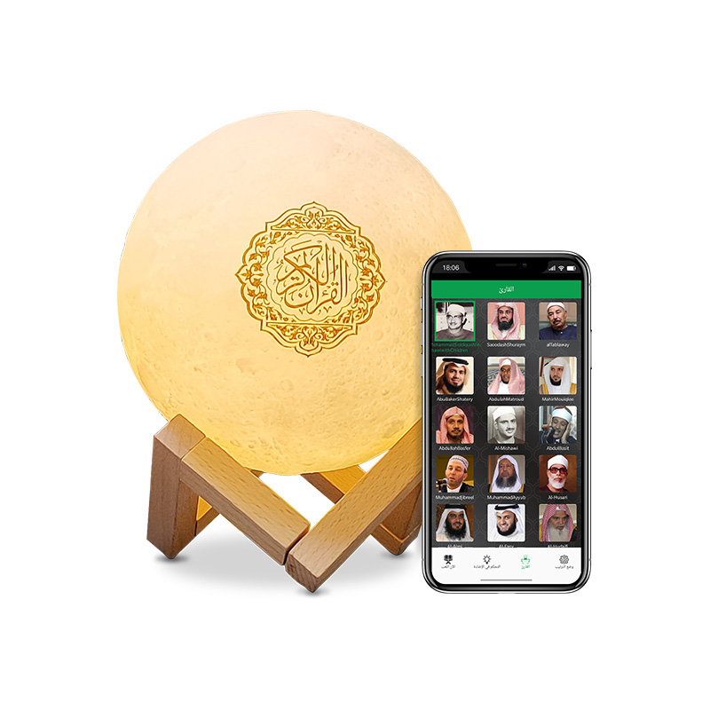 Коран APP модель луна свет Коран динамик с управлением Коран Луна свет светодиодный ночник