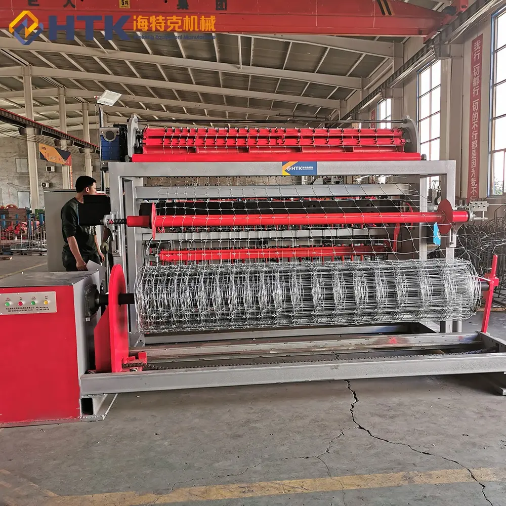 Field Fence Machine Manufacture Machine Hinge Joint Fixed Knot Farm Field Fence Machine Woven Wire Fence Equipment